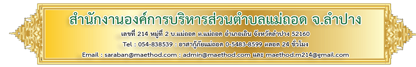 สำนักงานอบต.แม่ถอด